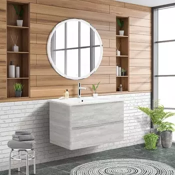 Мебель для ванной BelBagno Albano-Cer 80 подвесная, rovere vintage bianco