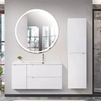 Мебель для ванной BelBagno Etna 100 R 2 ящика, дверца, bianco lucido