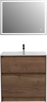 Мебель для ванной BelBagno Kraft 80 напольная, rovere tabacco, раковина BB800ETL