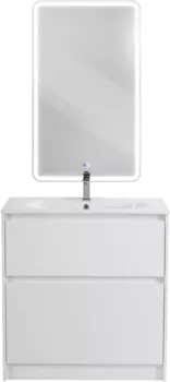 Мебель для ванной BelBagno Kraft 80 напольная, bianco opaco, раковина LOV-800-LVB