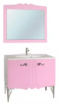 Мебель для ванной Bellezza Эстель 90 розовая