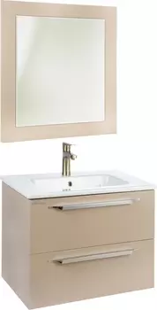 Мебель для ванной Bellezza Луиджи 60 капучино, подвесная, 2 ящика