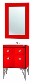 Мебель для ванной Bellezza Луссо 65 красная
