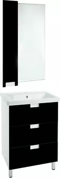 Мебель для ванной Bellezza Пегас 50 напольная, черная