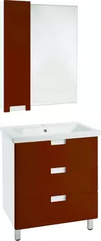Мебель для ванной Bellezza Пегас 70 напольная, красная