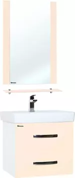 Мебель для ванной Bellezza Рокко 60 подвесная, бежевая