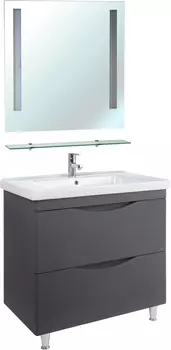 Мебель для ванной Bellezza Санриса 100 напольная, серебро