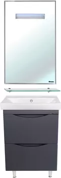 Мебель для ванной Bellezza Санриса 60 напольная, серебро