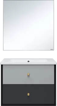Мебель для ванной Brevita 50 оттенков серого Кристиан 80