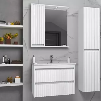 Мебель для ванной Brevita Balaton 80, белая