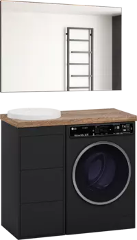 Мебель для ванной Brevita Grafit 40