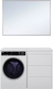 Мебель для ванной Brevita Grafit 60 R, под стиральную машину, раковина Гавана