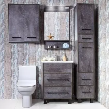 Мебель для ванной Бриклаер Чили 60 цемент