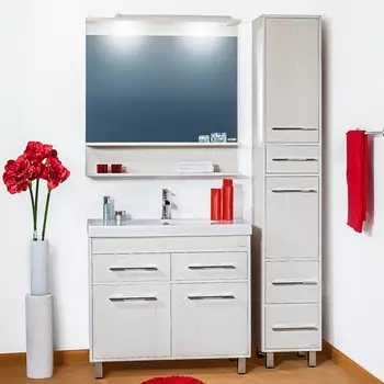 Мебель для ванной Бриклаер Чили 90 светлая лиственница