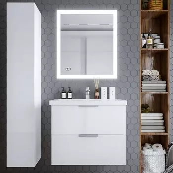 Мебель для ванной Бриклаер Хелена 80 белый глянец