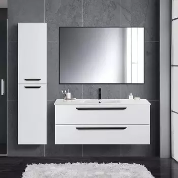 Мебель для ванной Cezares Eco Cer 120, bianco opaco, ручки черные