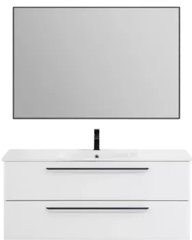 Мебель для ванной Cezares Eco Cer 120, bianco opaco, ручки хром