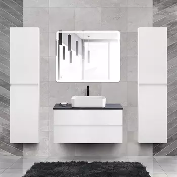 Мебель для ванной Cezares Molveno 46 100 bianco ghiaccio, со столешницей