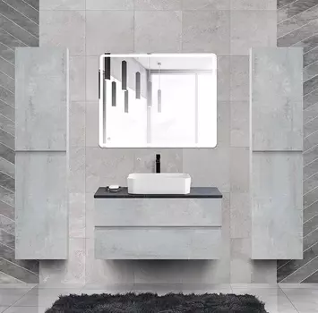 Мебель для ванной Cezares Molveno 46 100 beton, со столешницей