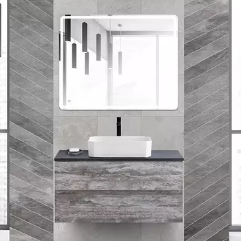 Мебель для ванной Cezares Molveno 46 100 legno grigio, со столешницей