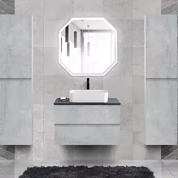 Мебель для ванной Cezares Molveno 46 80 beton, со столешницей