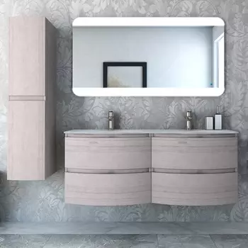 Мебель для ванной Cezares Vague 140 две чаши rovere sbiancato