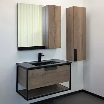 Мебель для ванной Comforty Бонн 90 дуб темный