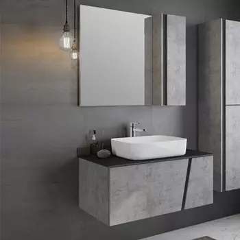 Мебель для ванной Comforty Эдинбург 90 бетон светлый