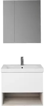 Мебель для ванной Dreja Perfecto 60 дуб эврика/белый глянец