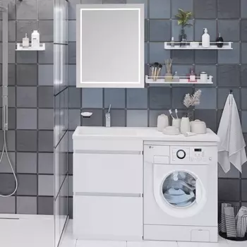 Мебель для ванной Emmy Джерси 120 L, под стиральную машину
