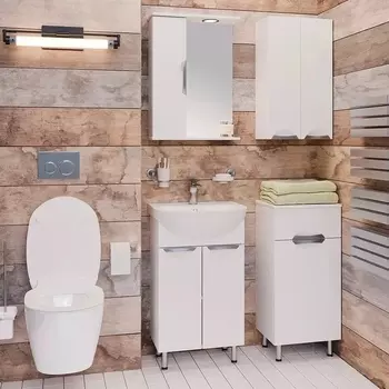 Мебель для ванной Emmy Милли 55 белая глянцевая