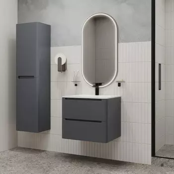 Мебель для ванной Iddis Edifice 60 подвесная, темно-серая