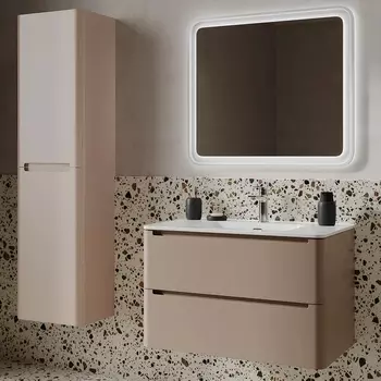 Мебель для ванной Iddis Edifice 80 подвесная, капучино, раковина 0108000i28