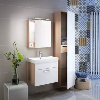 Мебель для ванной Iddis Mirro 50 подвесная, белая, дерево