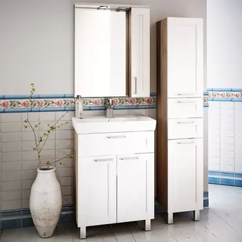 Мебель для ванной IDDIS New Sena 60, напольная, белая, дерево