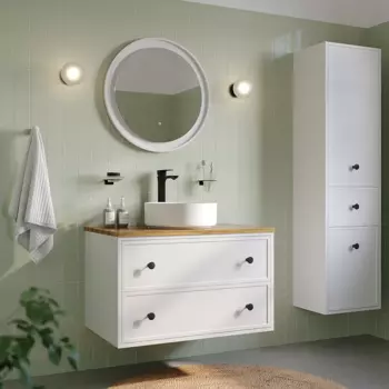 Мебель для ванной Iddis Torr 80 подвесная, белая матовая