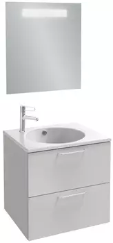 Мебель для ванной Jacob Delafon Odeon Rive Gauche 60 белая, 2 ящика, ручки хром