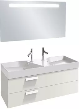 Мебель для ванной Jacob Delafon Rythmik 120 2 ящика белый блестящий лак