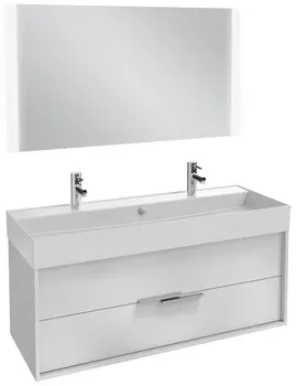 Мебель для ванной Jacob Delafon Vivienne 120 белая, ручки хром