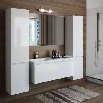 Мебель для ванной Эстет Dallas Luxe 140 подвесная, 1 ящик, L