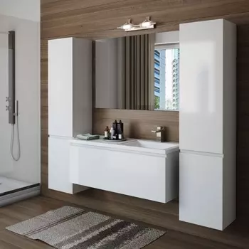 Мебель для ванной Эстет Dallas Luxe 140 подвесная, 1 ящик, R