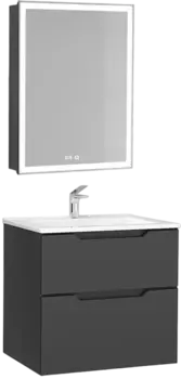 Мебель для ванной Jorno Slide 65, антрацит