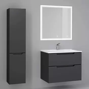 Мебель для ванной Jorno Slide 75, антрацит