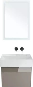 Мебель для ванной Kerama Marazzi Logica 60 подвесная, песчаная, без отверстий под смеситель