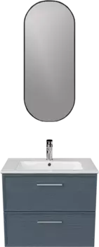 Мебель для ванной Kerama Marazzi Piano Classic 65 подвесная, ясень синий матовый