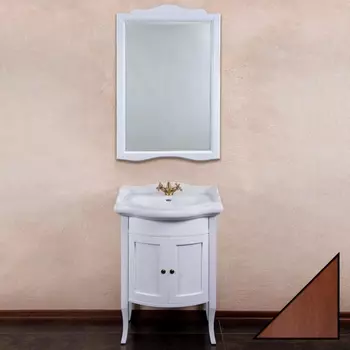 Мебель для ванной La Beaute Classic Lorette 65 орех матовый, фурнитура бронза