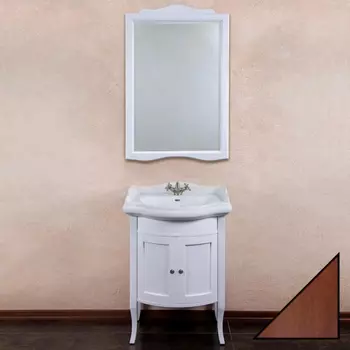 Мебель для ванной La Beaute Classic Lorette 65 орех матовый, фурнитура серебро