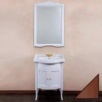 Мебель для ванной La Beaute Classic Lorette 65 орех матовый, фурнитура золото