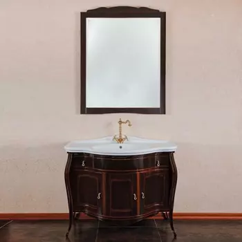 Мебель для ванной La Beaute Classic Marian темное дерево глянец