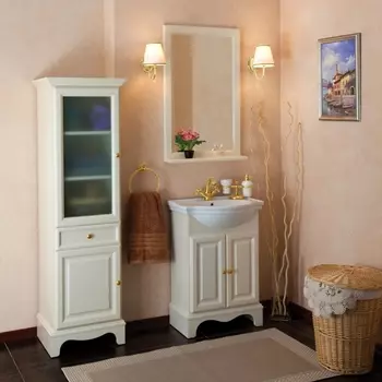 Мебель для ванной La Beaute Classic Michel 60 слоновая кость матовый, фурнитура золото